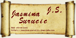 Jasmina Suručić vizit kartica